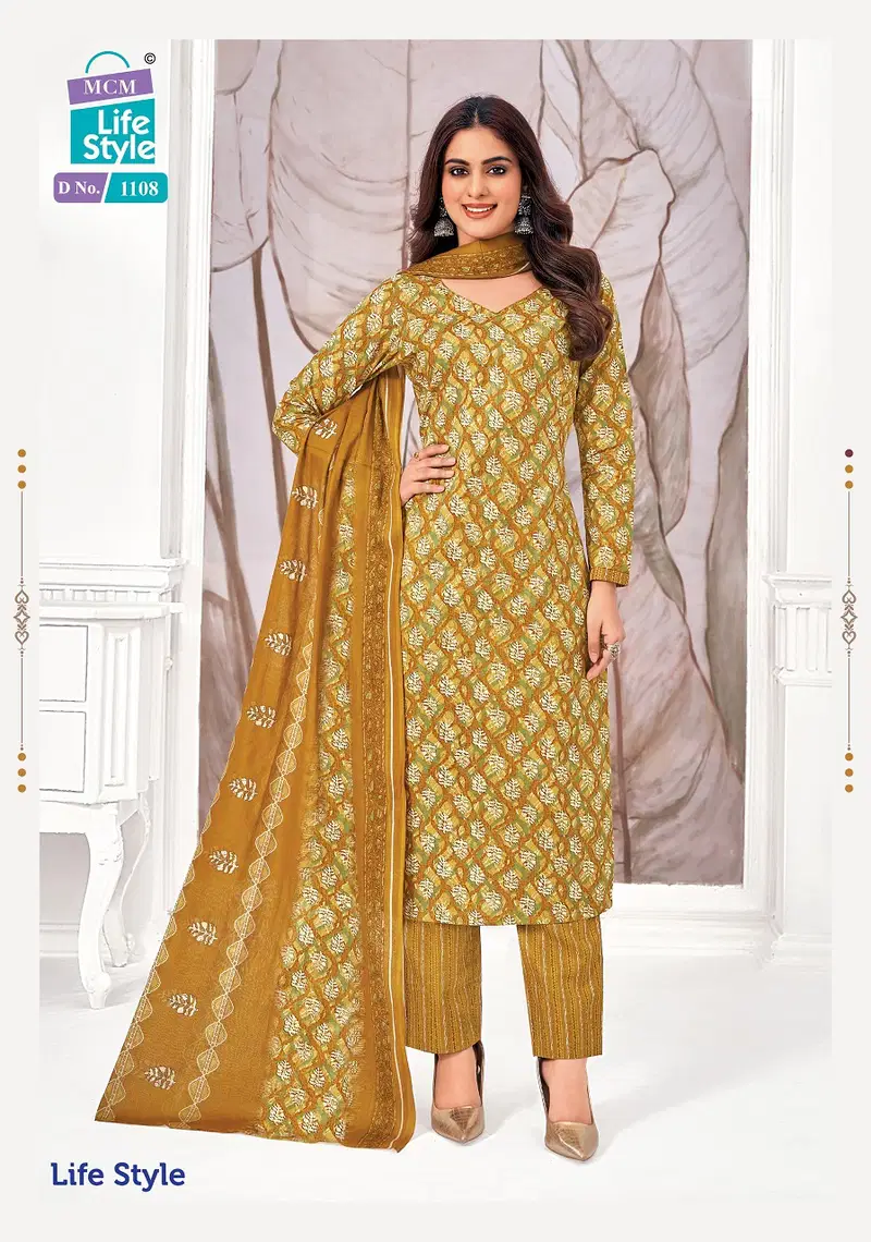 Mcm Lifestyle Vol 11 Printed Cotton Dress Material Wholesalers In Delhi